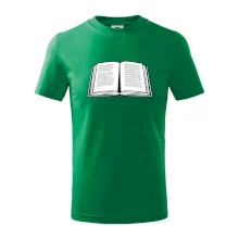 Kniha černobílá otevřená s textem