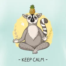 Yoga - keep calm kreslený