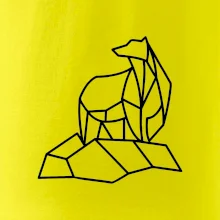 Geometrie lední medvěd na ledu