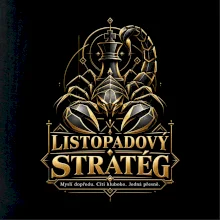 Listopadový stratég se štírem a šachovým králem