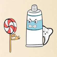 Lízátko pasta zuby