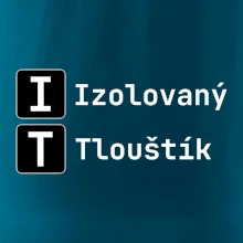 IT Nápis Izolovaný Tlouštík