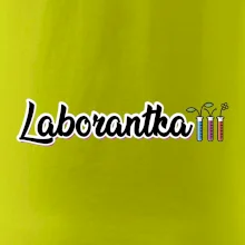 Laborantka a zkumavky