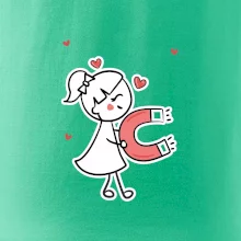 Párový motiv - panáček a magnet