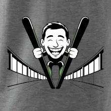 Vysmátý kreslený skokan