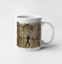 Egyptské hieroglyfy parašutista