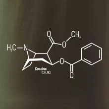 Molekulární struktura Cocaine Kokain