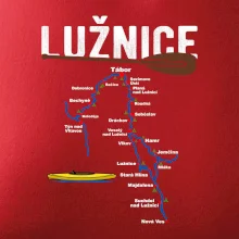Mapa řeky Lužnice
