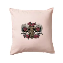 Hlava berana s růžemi