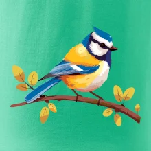 Sýkorka modřinka kreslená