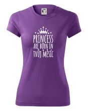 Princesses are born in (vlastní nápis měsíc narození)