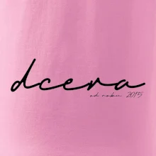 Psací nápis syn - dcera s ročníkem