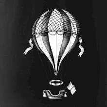 Horkovzdušný balón  kreslený