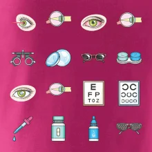 Oční lékař ikony