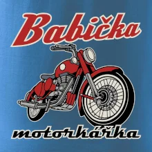 Babička motorkářka