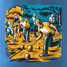 Petanque hra - modro oranžová