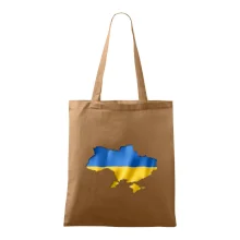 Ukrajina vlajka mapa