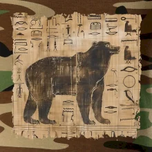 Egyptské hieroglyfy medvěd