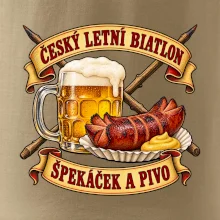 Český letní biatlon špekáček a pivo
