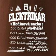 Elektrikář hodinová sazba