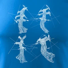 Zkroucený stožár vysokého vedení