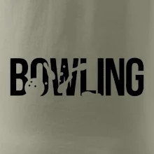 Bowling nápis kuželky