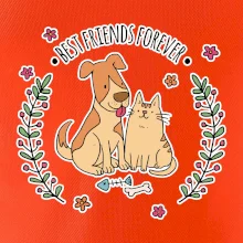 Kočka a pes best friends