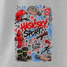Hasičský sport - kreslené vybavení a terč