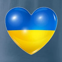Ukrajina srdce vlajka