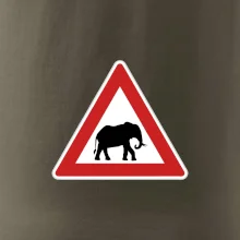 Dopravní značka - Pozor slon