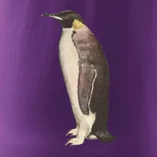 Tučňák kreslený vodovými barvami