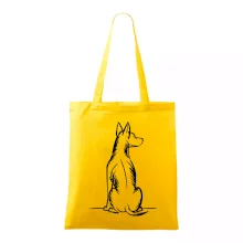 Pes kreslený zezadu