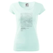 Ještěd - vrstevnice v obdélníku