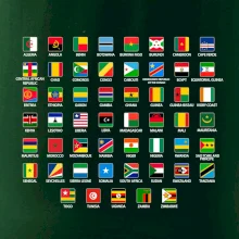 Vlajky států - Afrika Vlajky států - Afrika
