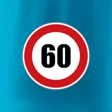 Dopravní značka - omezení rychlosti 60 Dopravní značka - omezení rychlosti 60