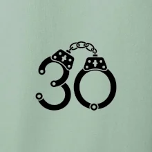 Narozeninové tričko pro policajta - pouta 30