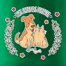 Kočka a pes best friends