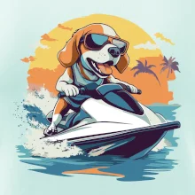 Bígl na vodním skútru