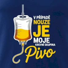 V případě nouze je moje krevní skupina pivo
