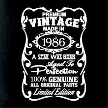 Vintage Etiketa - 1986