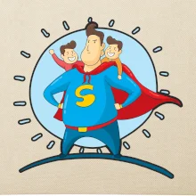 Táta superman - kluk a kluk Táta superman - kluk a kluk