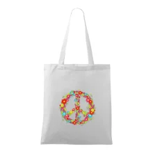 Peace symbol červené květiny