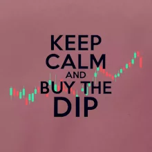 Zeleno červený graf Keep Calm and Buy the Dip