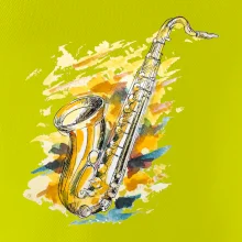 Saxofon malovaný