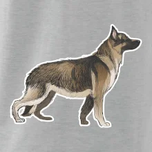 Německý ovčák - hnědý kreslený