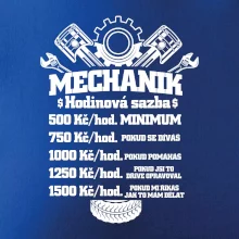 Mechanik - hodinová sazba