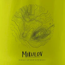 Mikulov - vrstevnice v kruhu