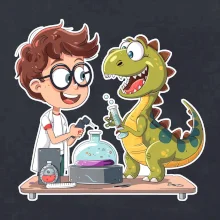 Chemik a dinosaurus - kluk