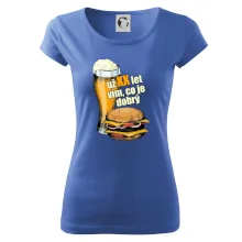 Pivo a burger vím co je dobrý