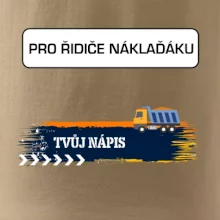 Stavba - vlastní nápis - náklaďák